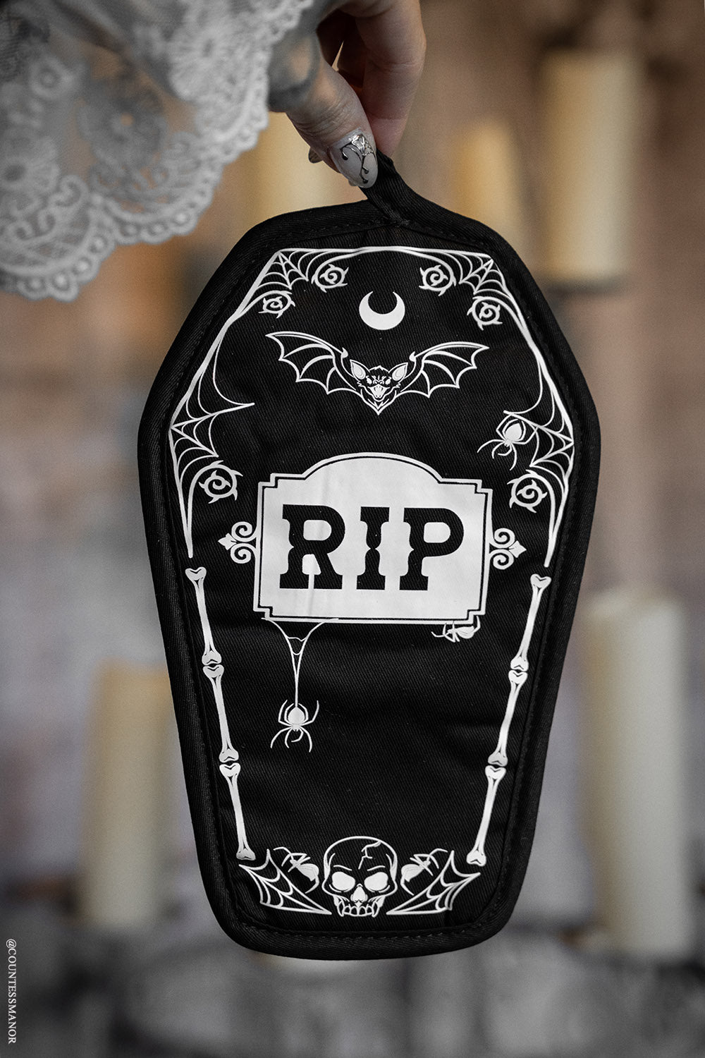 coffin shaped pot holder
