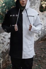 Split Mage Hoodie [Black/White]