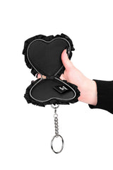 ruffled heart gothic lolita mini coin purse