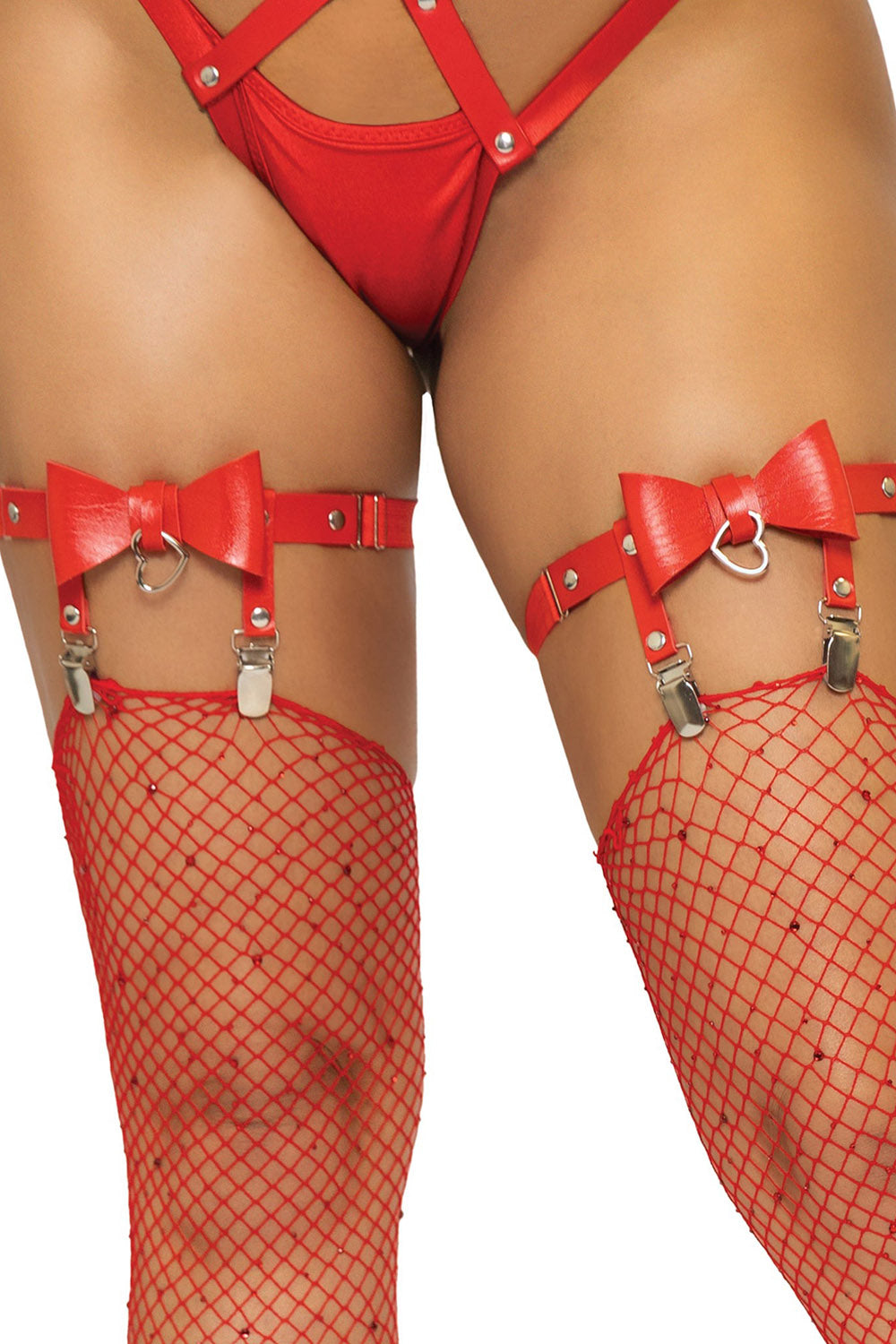 Kawaii Creeps Bow Leg Garters [Multiple Colors]
