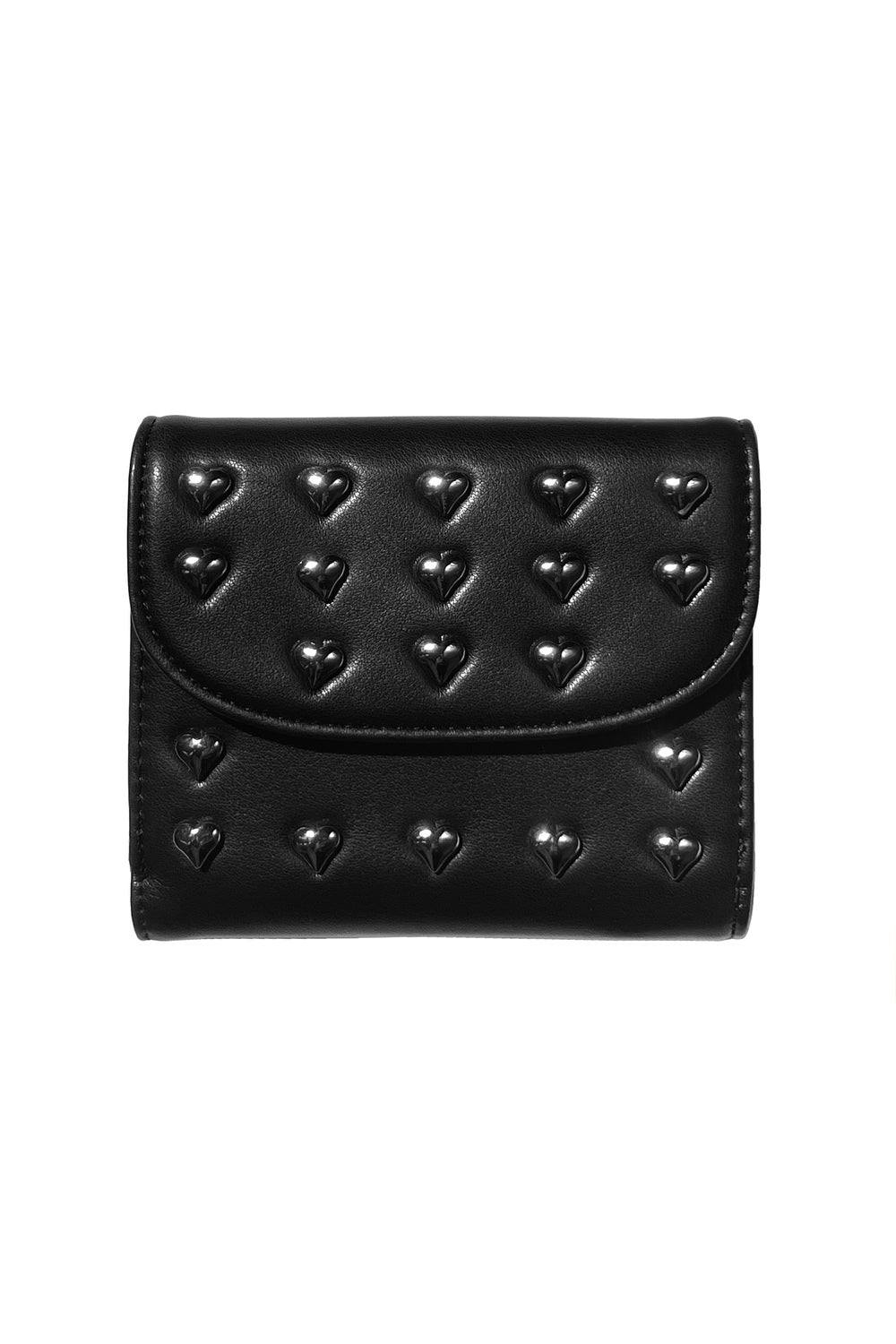 studded heart wallet