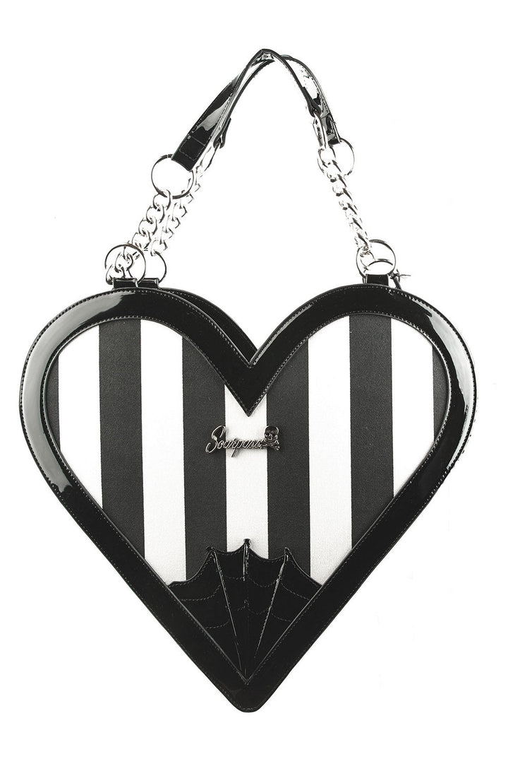 Heartbreaker Purse [Black & White] - bags & wallets - VampireFreaks - Sourpuss