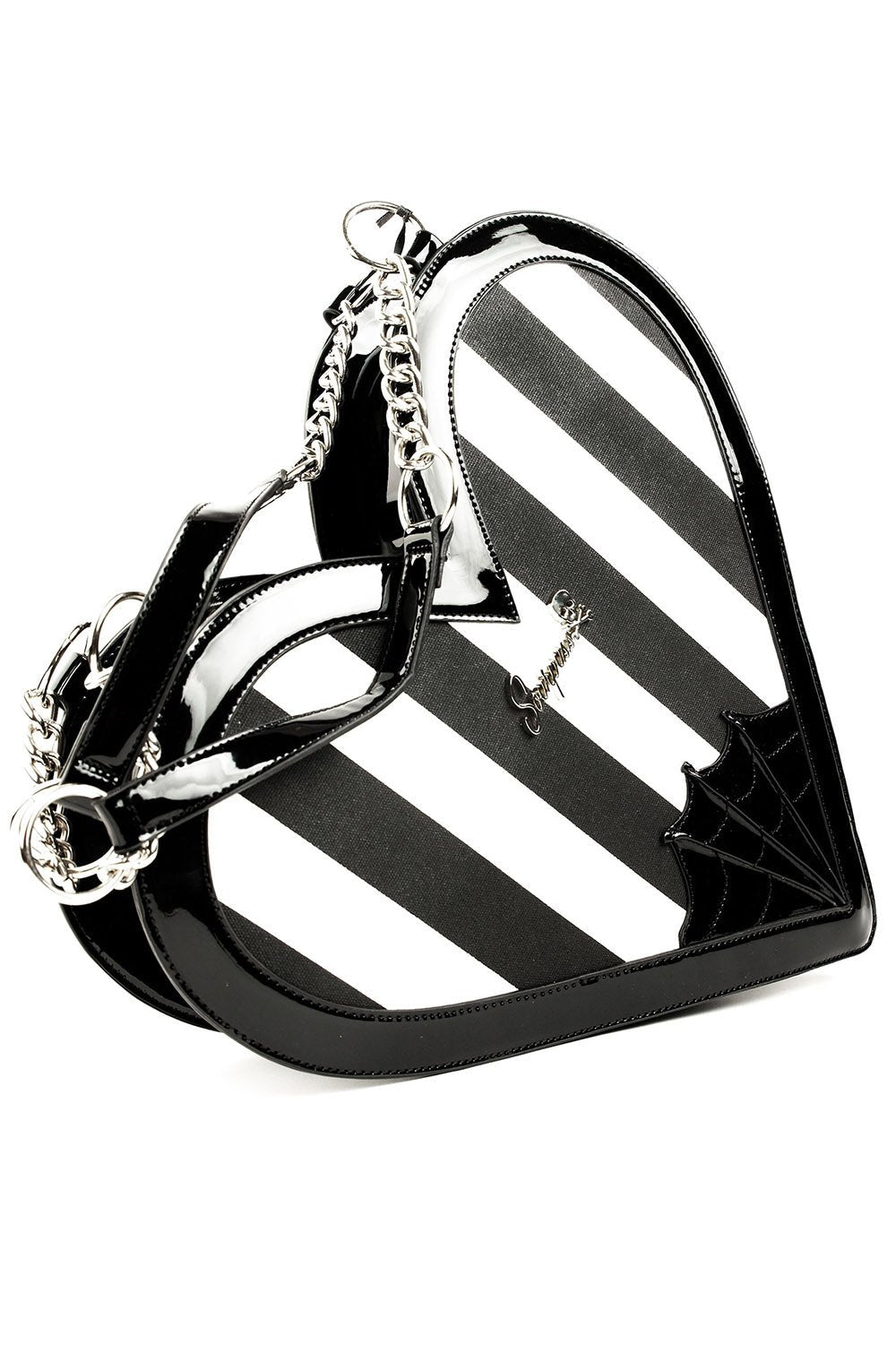 Heartbreaker Purse [Black & White] - bags & wallets - VampireFreaks - Sourpuss