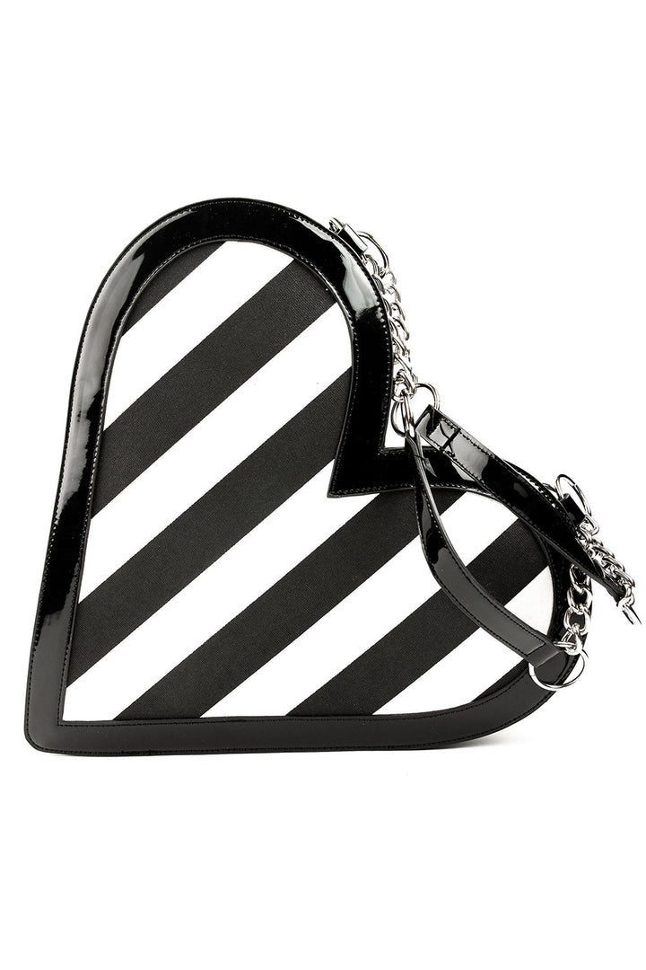 Heartbreaker Purse [Black & White] - bags & wallets - VampireFreaks - Sourpuss