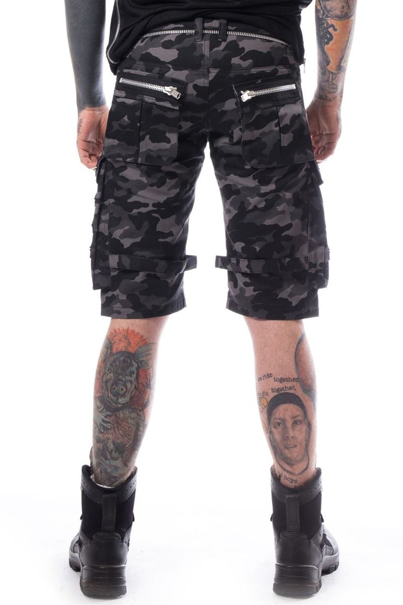 Heartless Arvid Shorts Grey Camo