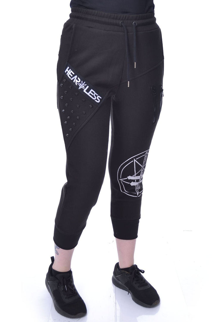 Heartless Hester Jogger Capris - womens bottoms - VampireFreaks - Poizen Industries