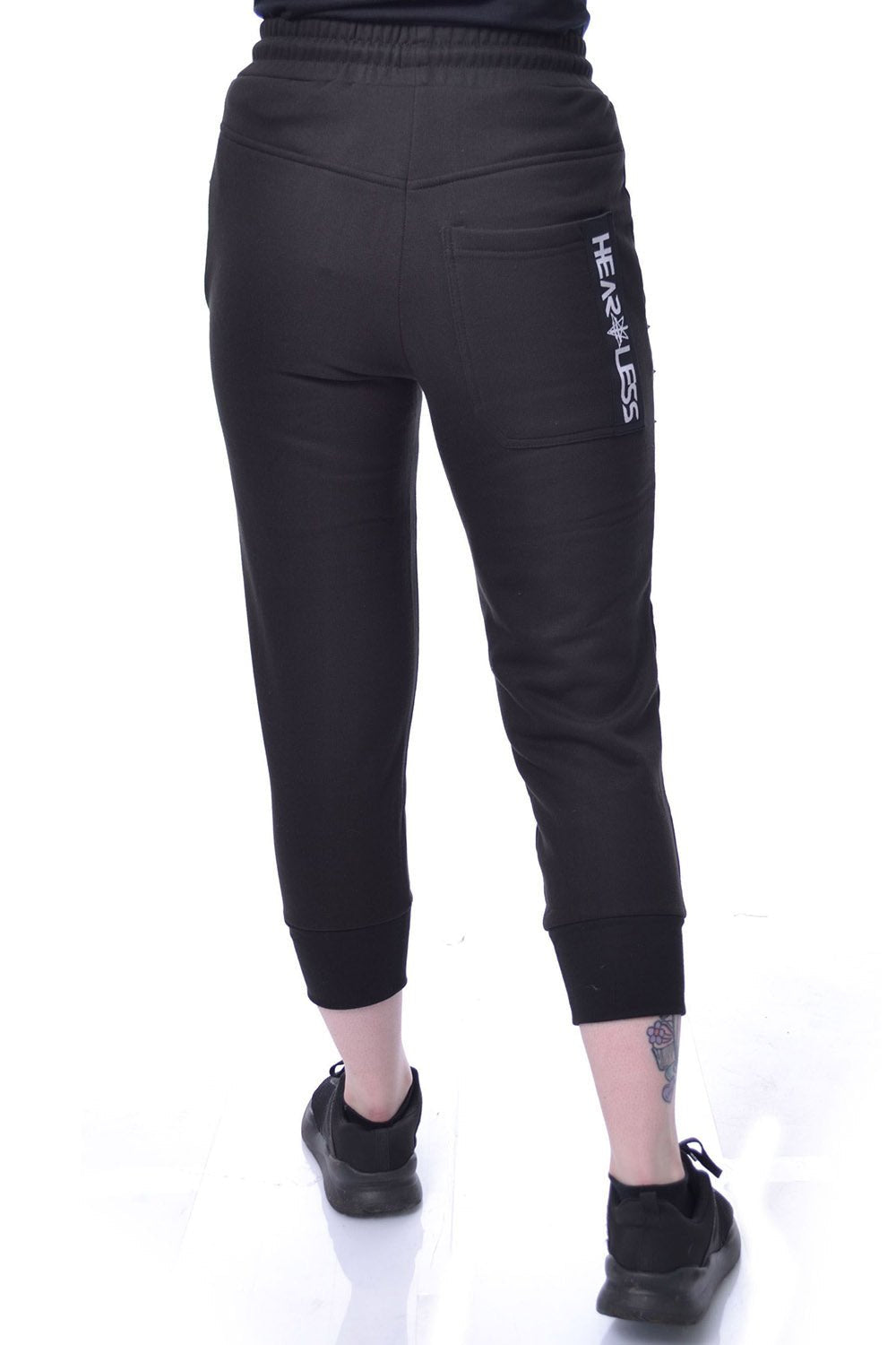 Heartless Hester Jogger Capris - womens bottoms - VampireFreaks - Poizen Industries