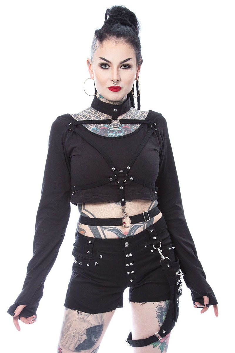 Heartless Vega Top - womens tops - VampireFreaks - Poizen Industries