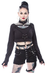 Heartless Vega Top - womens tops - VampireFreaks - Poizen Industries