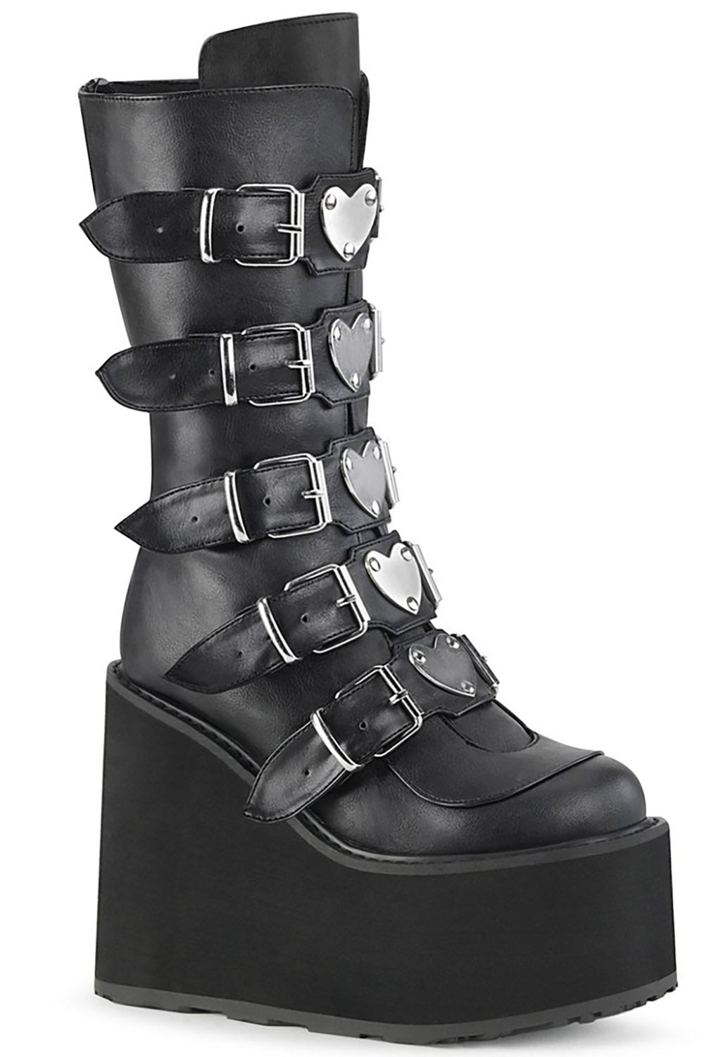 Heartsick Platforms [SWING - 230 Mid - Calf Boots] - womens shoes - VampireFreaks - Demonia