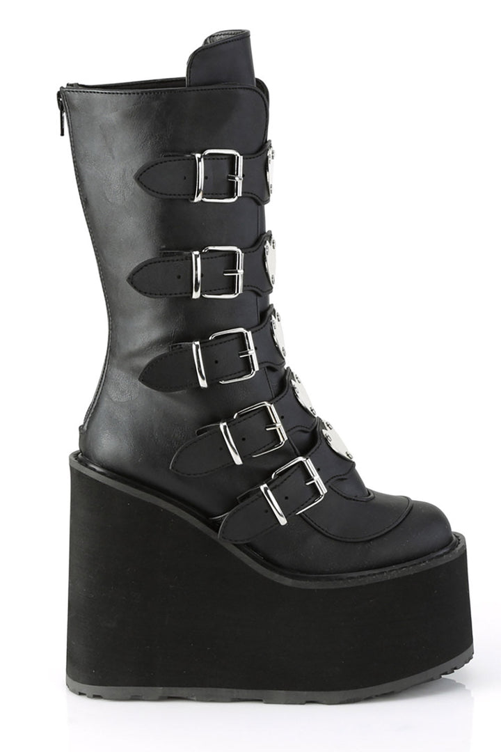 Heartsick Platforms [SWING - 230 Mid - Calf Boots] - womens shoes - VampireFreaks - Demonia