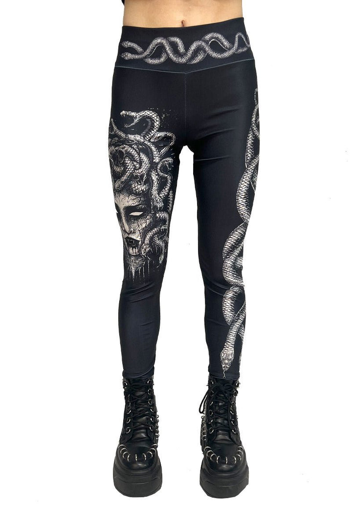 Heavy Metal Medusa Leggings - womens bottoms - VampireFreaks - VampireFreaks