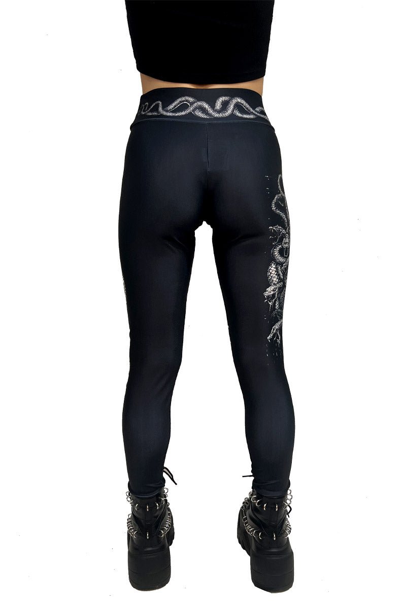 Heavy Metal Medusa Leggings - womens bottoms - VampireFreaks - VampireFreaks