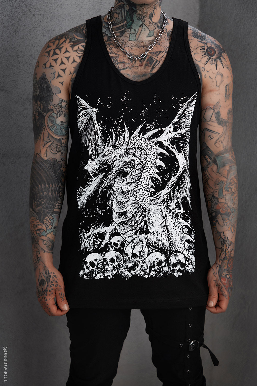 gothic dragon tank top