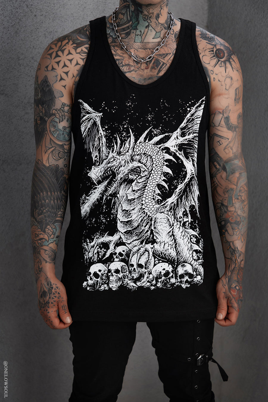gothic dragon tank top