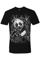 short sleeve heavy metal panda bear tshirt