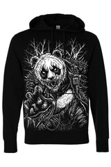punk panda bear hoodie