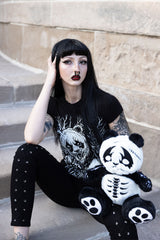 Punk heavy metal stuffed bear