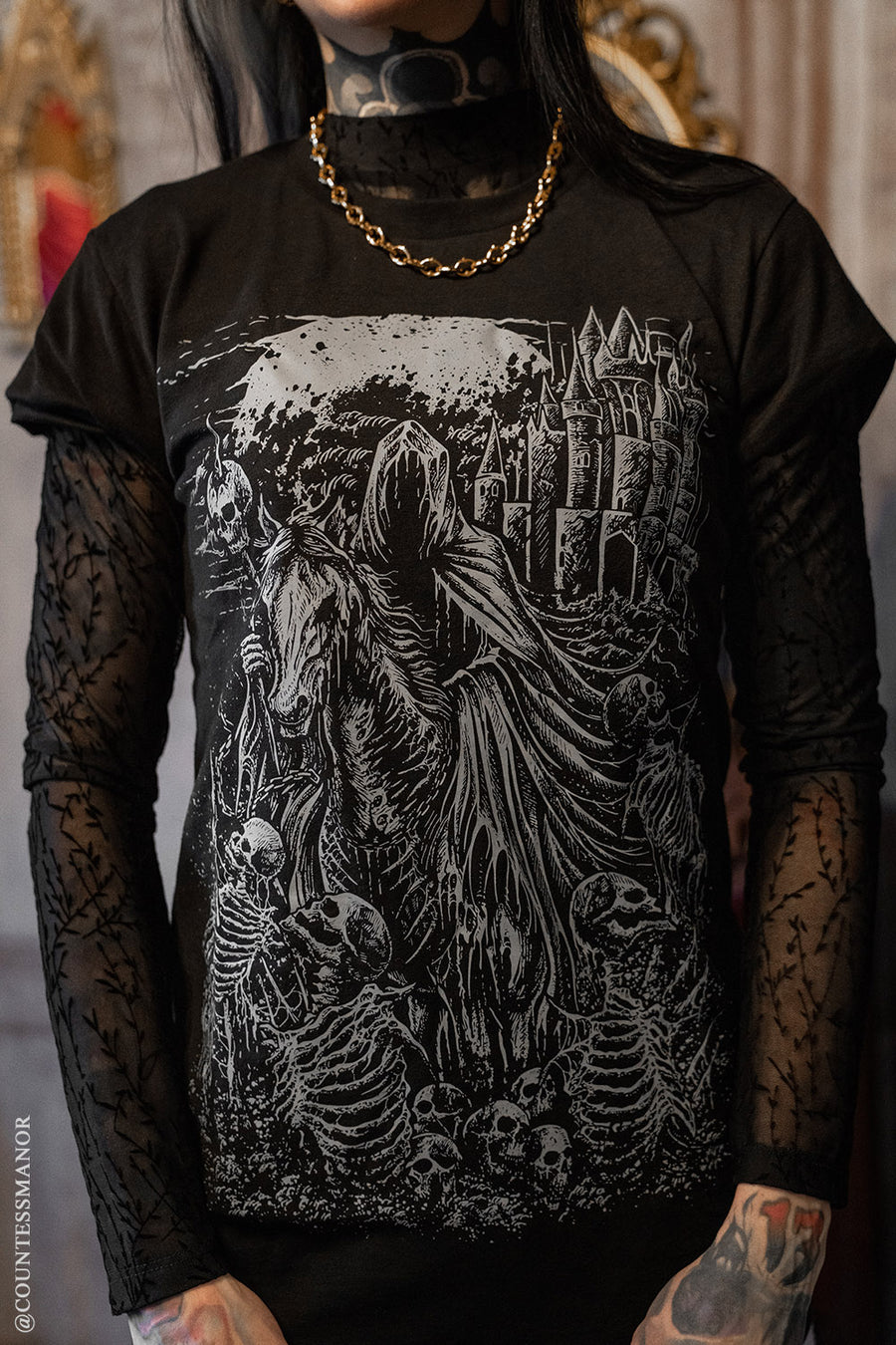 heavy metal grim reaper t-shirt