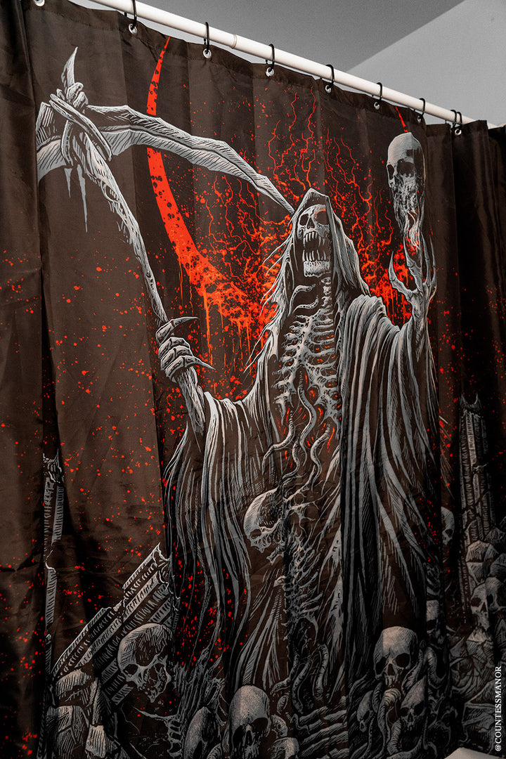 grim reaper shower curtain