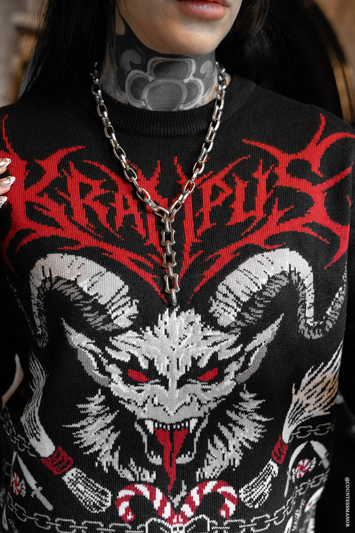 spooky krampus xmas sweater for christmas