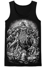 scary punk zombie tshirt tank top