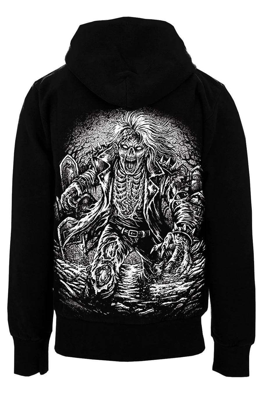 gothic heavy metal zombie hoodie jacket