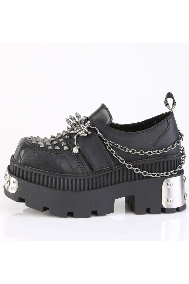 Hell Hath No Fury Spiked Loafers [WRATH - 42] - womens shoes - VampireFreaks - Demonia