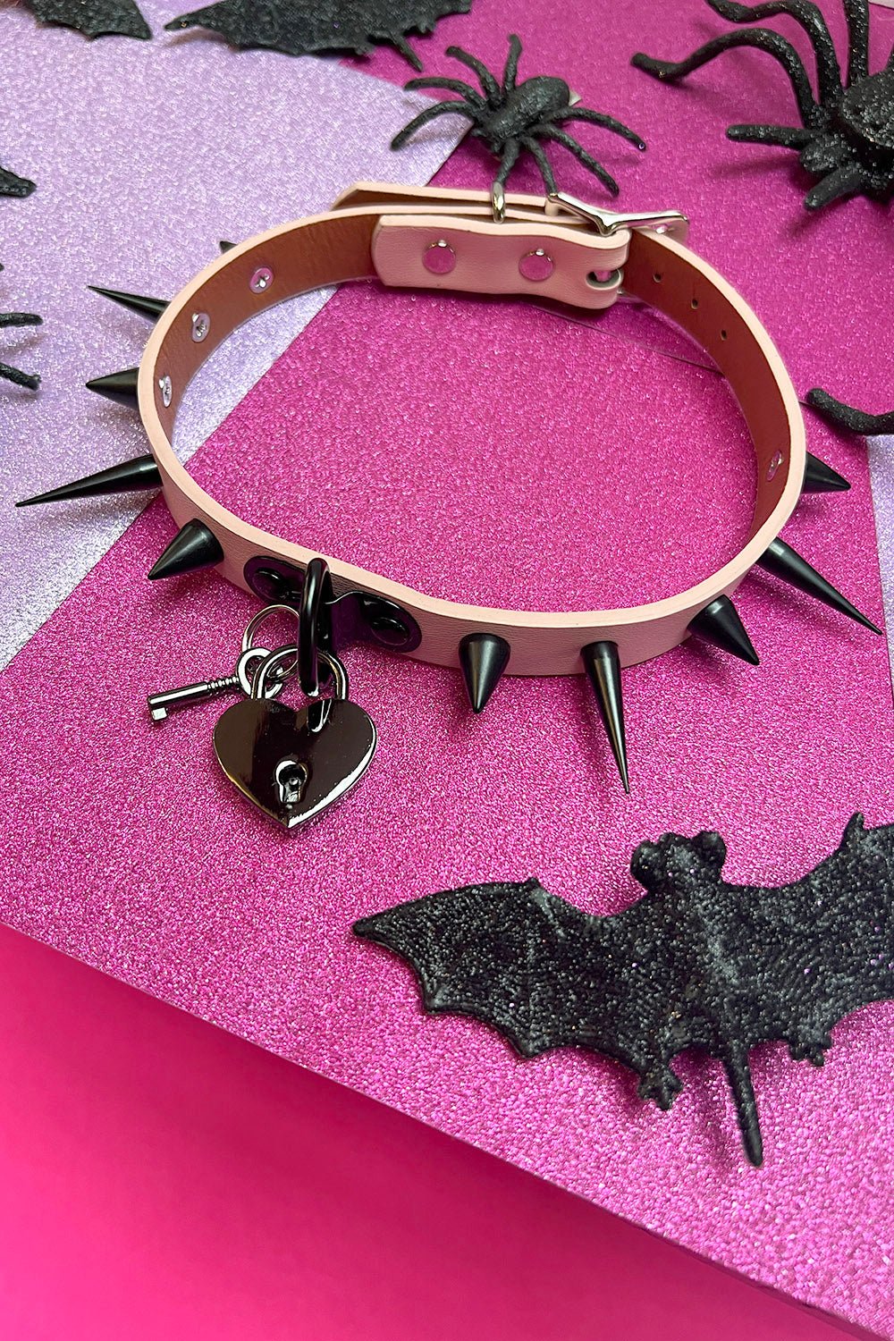 Hell Kitty Choker [HEART PADLOCK] - chokers - VampireFreaks - VampireFreaks