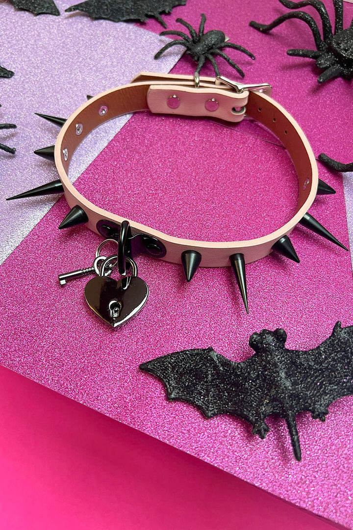 Hell Kitty Choker [HEART PADLOCK] - chokers - VampireFreaks - VampireFreaks