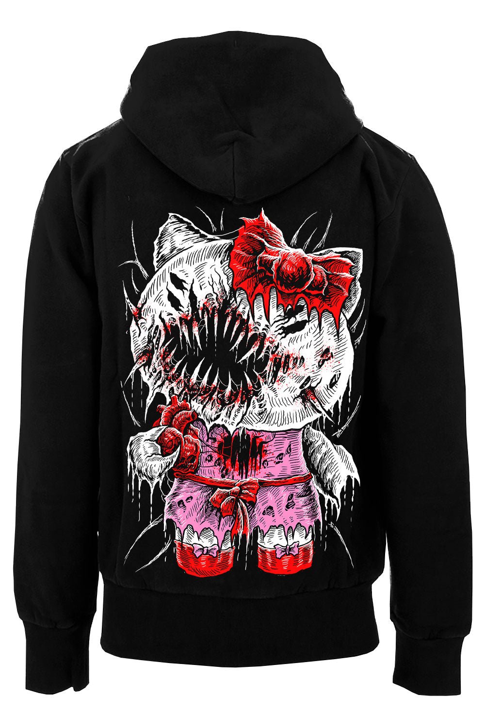 Goth hello kitty hotsell Hoodie