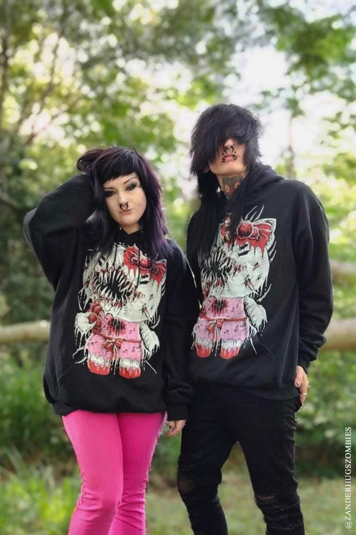 Hell Kitty Hoodie [Zipper or Pullover] - mens outerwear - VampireFreaks - VampireFreaks