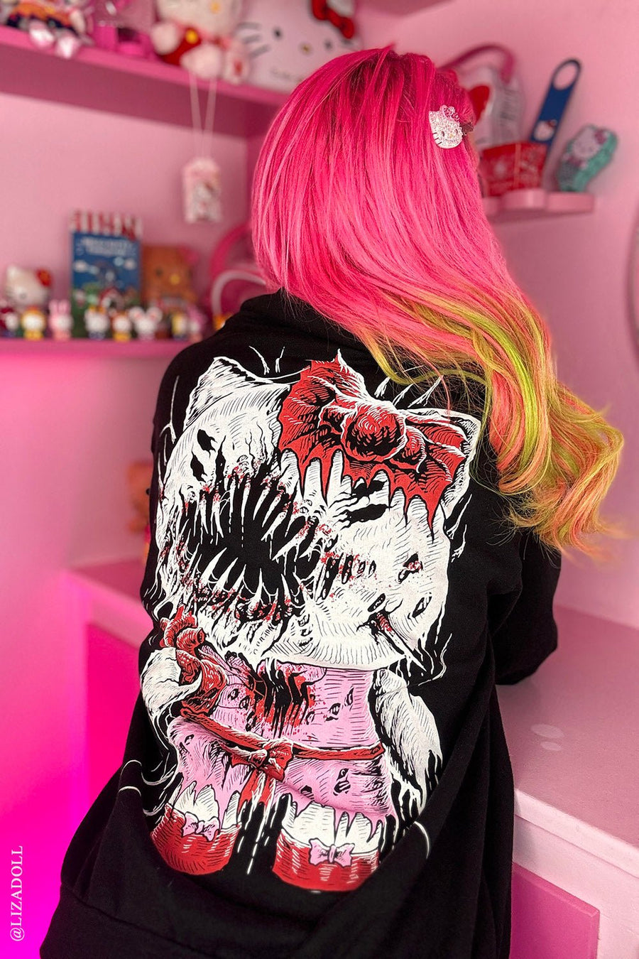 Hell Kitty Hoodie [Zipper or Pullover]