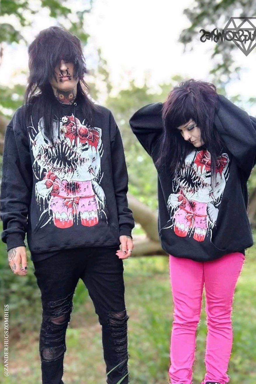 Hell Kitty Hoodie [Zipper or Pullover] - mens outerwear - VampireFreaks - VampireFreaks