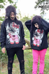 Hell Kitty Hoodie [Zipper or Pullover] - mens outerwear - VampireFreaks - VampireFreaks