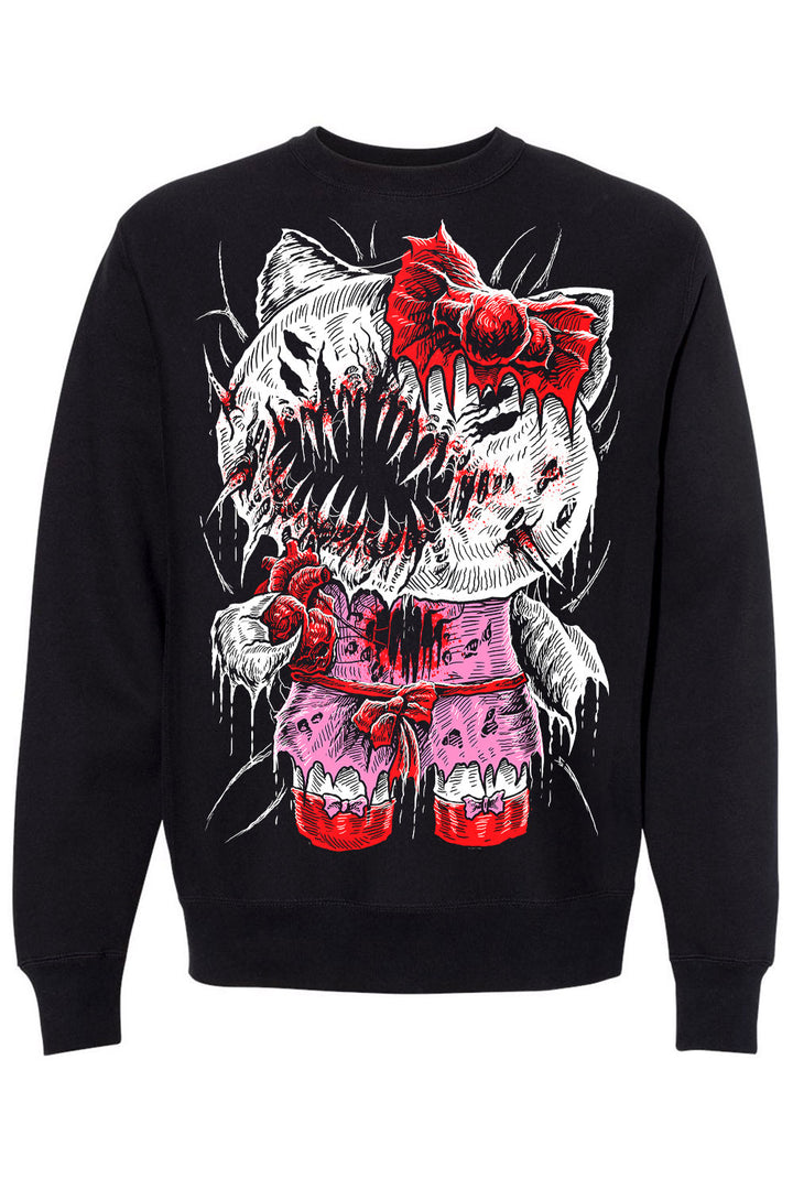 heavy metal cat sweatshirt