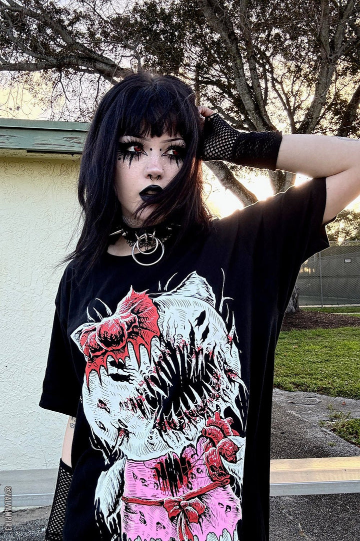 Hell Kitty T-shirt - graphic t-shirt - VampireFreaks - VampireFreaks