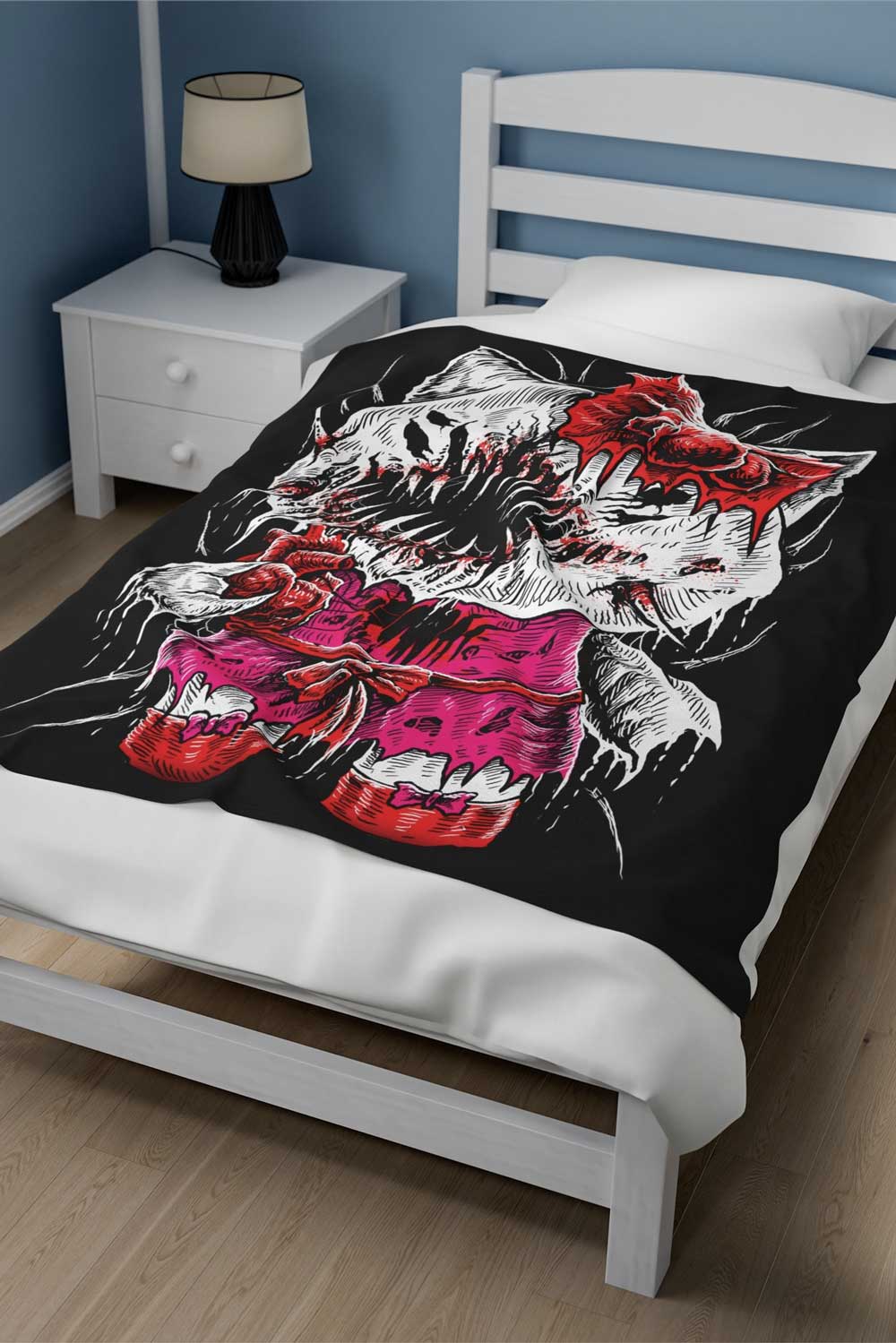 Hell Kitty Throw Blanket