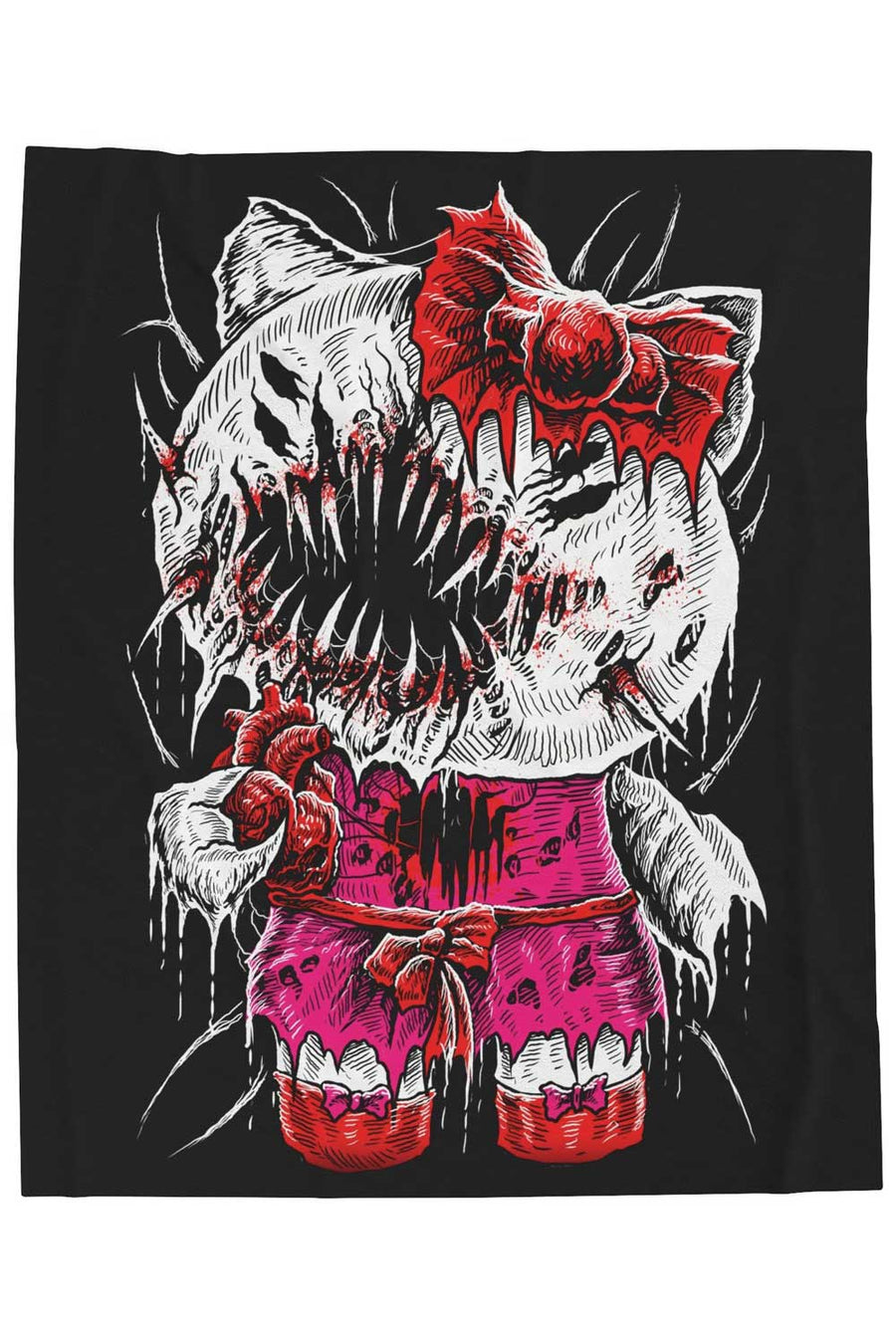 Hell Kitty Throw Blanket