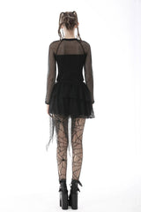 Hellbound Harness Fishnet Top - womens tops - VampireFreaks - Dark In Love