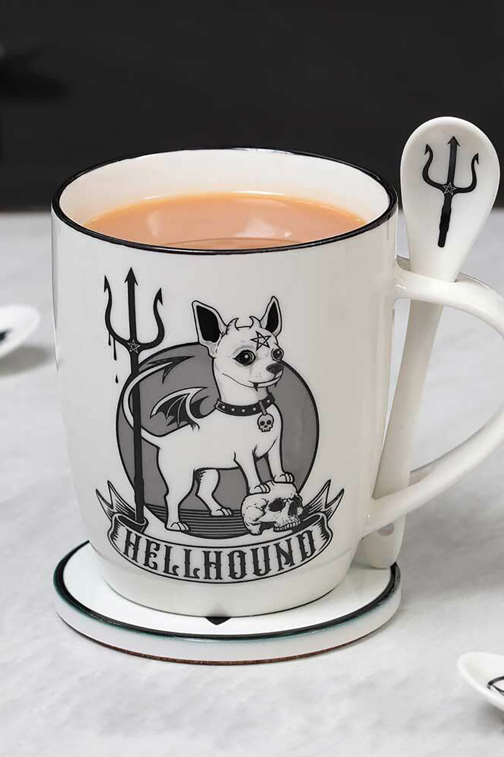 Hellhound Mug & Spoon Set - housewares - VampireFreaks - Alchemy