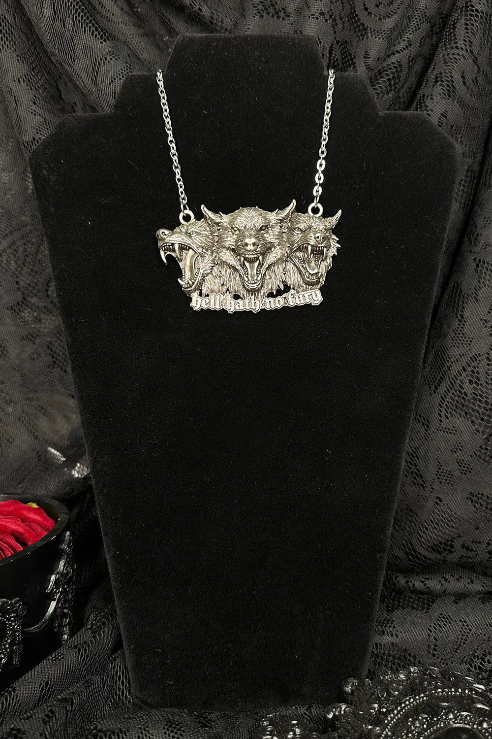 Hellhound Necklace [Mother of Hades x VampireFreaks] - jewelry - VampireFreaks - VampireFreaks