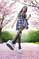 womens kawaii goth high top sneakers
