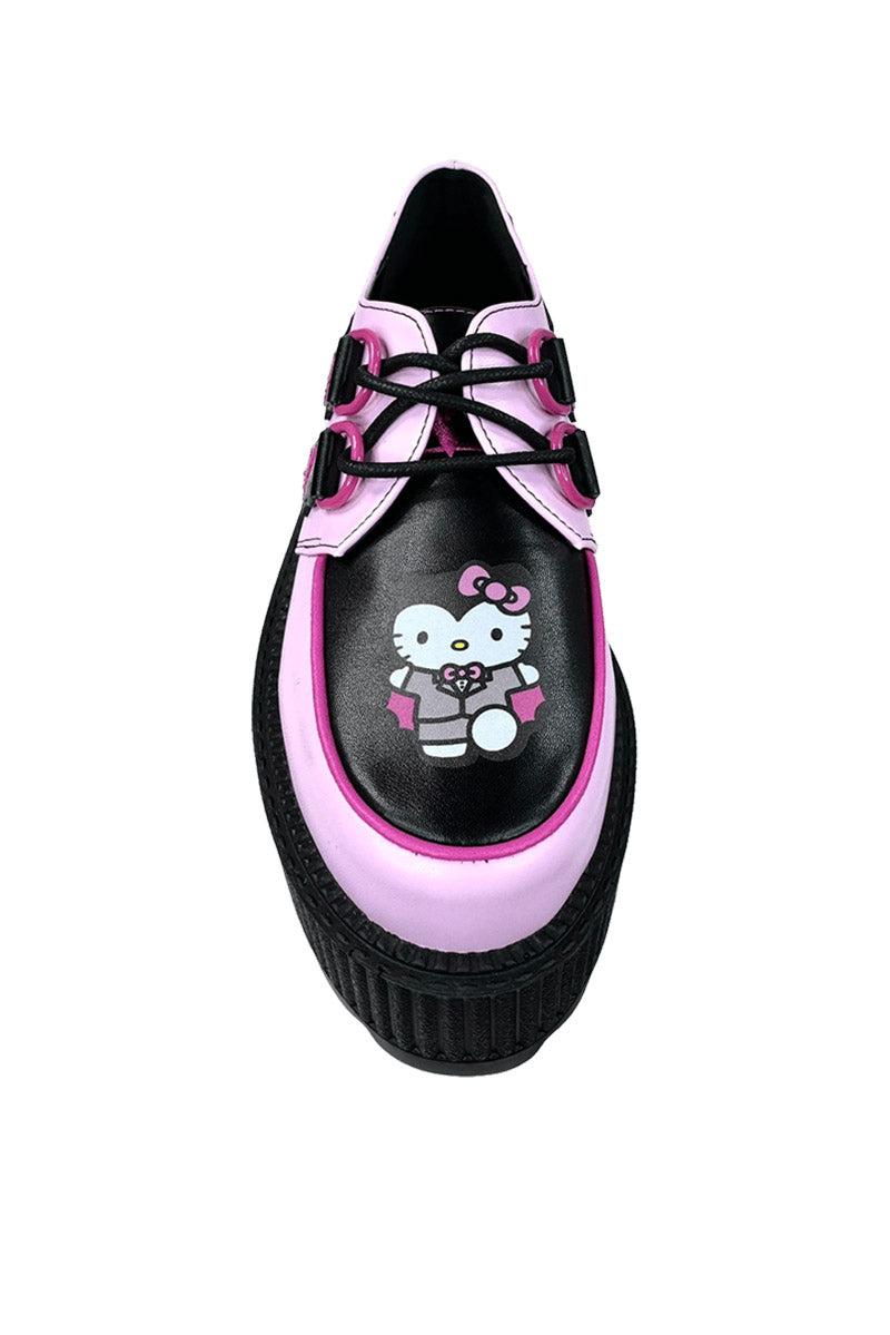 Super Kreep Drac Hello Kitty Platform Shoes Pink Black VampireFreaks