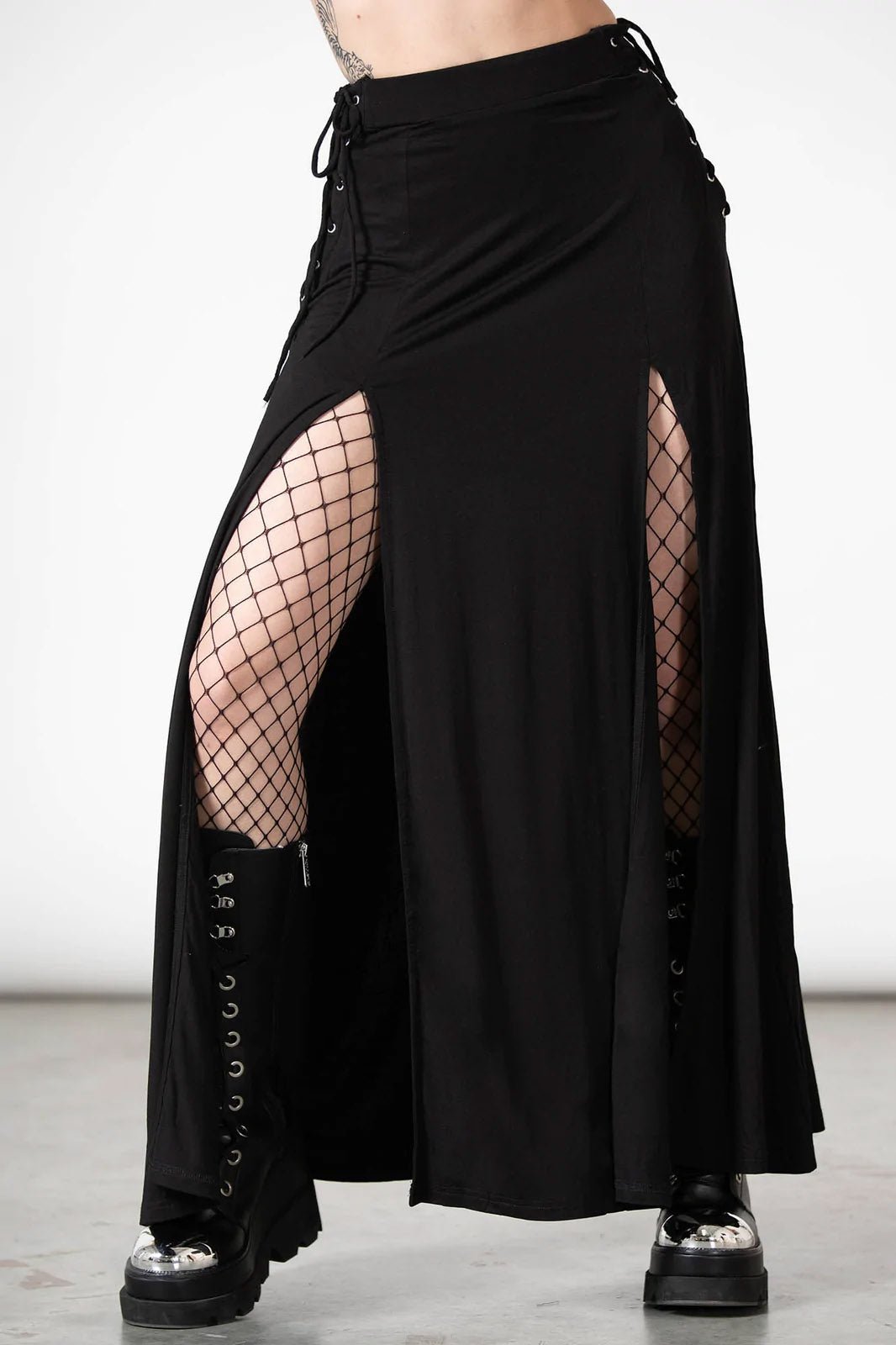 Hellverina Split Maxi Skirt - skirts - VampireFreaks - Killstar