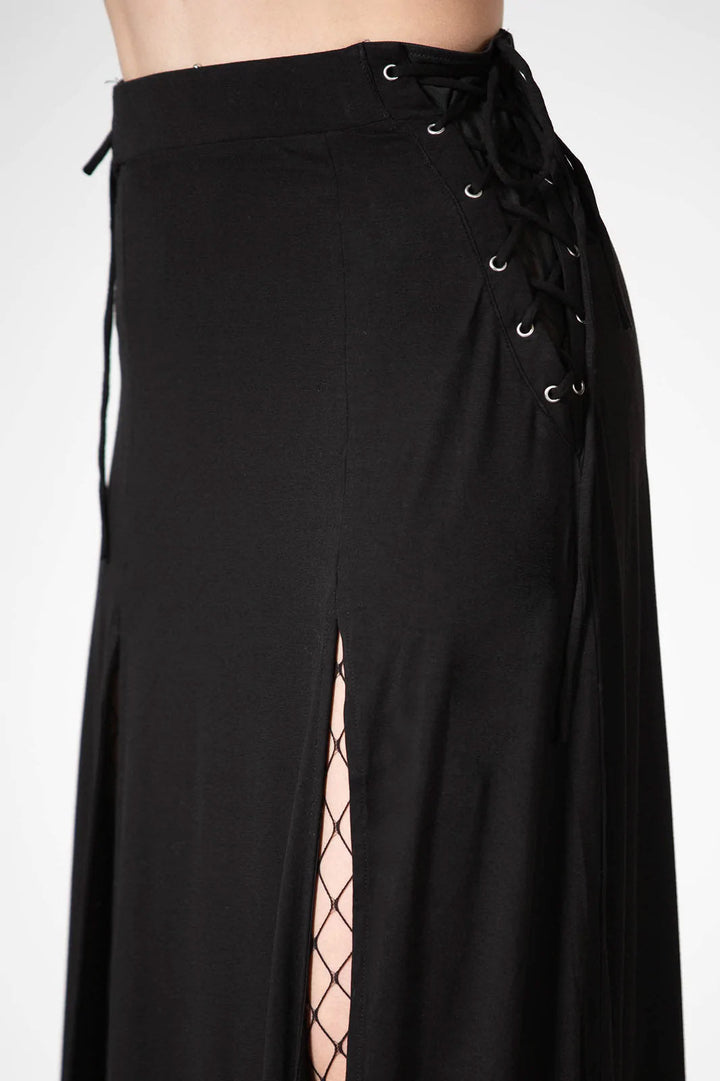 Hellverina Split Maxi Skirt - skirts - VampireFreaks - Killstar