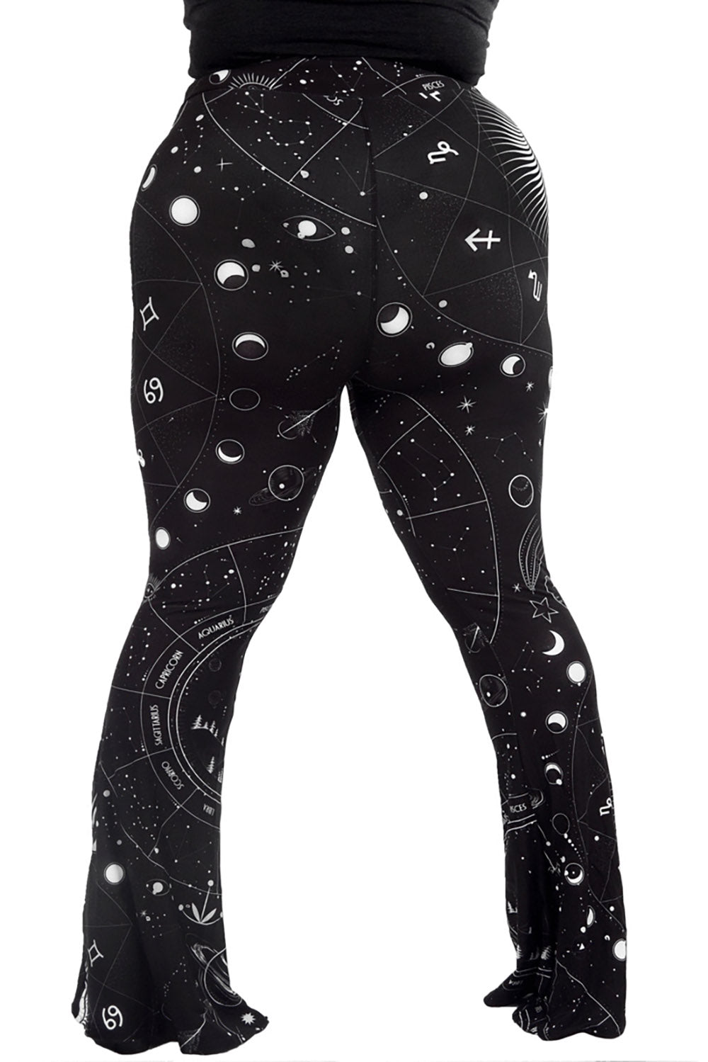 Hellz Bellz These Are Far Out Flared Pants [Plus Size] - womens bottoms - VampireFreaks - Too Fast