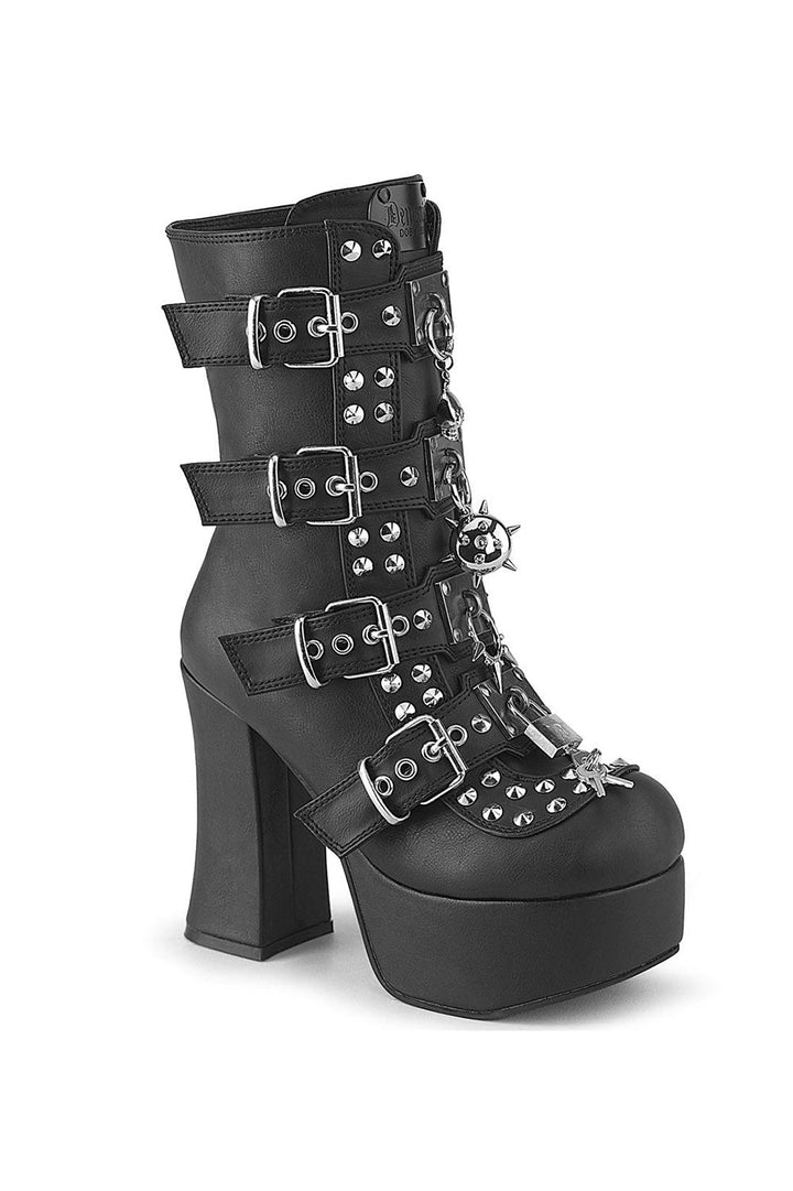 Helsing Punk Platform Ankle Boots [CHA118] - womens shoes - VampireFreaks - Demonia