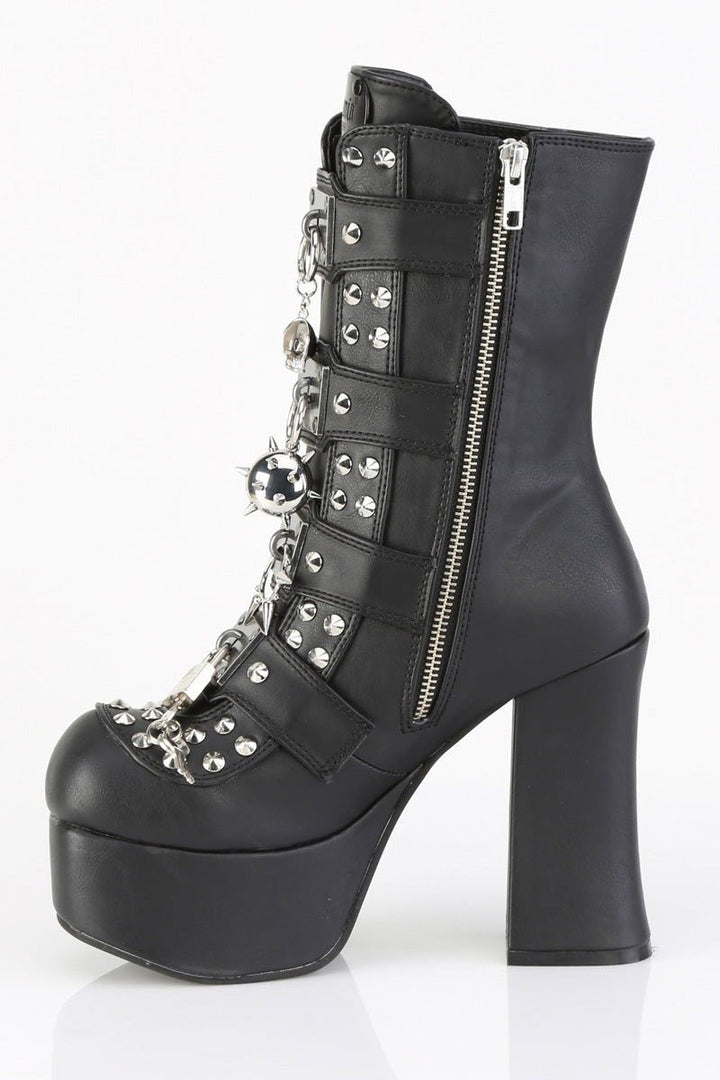 Helsing Punk Platform Ankle Boots [CHA118] - womens shoes - VampireFreaks - Demonia