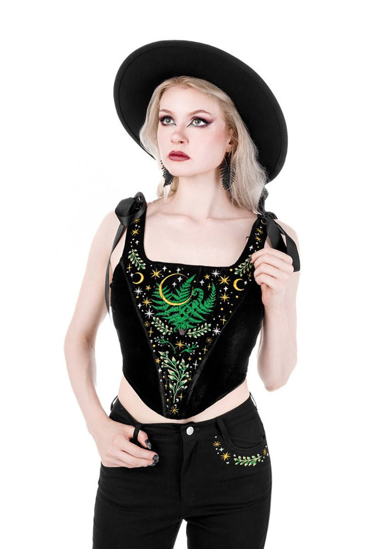 Herbal Corset Top - womens tops - VampireFreaks - Restyle